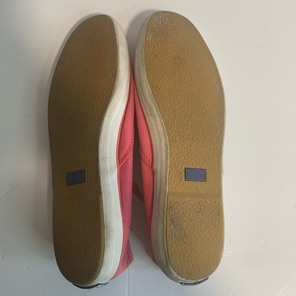 Keds Coral Canvas  4 Eyelet Tie Ribbon Lace Comfort Flats Shoes Sneakers - Picture 6 of 8